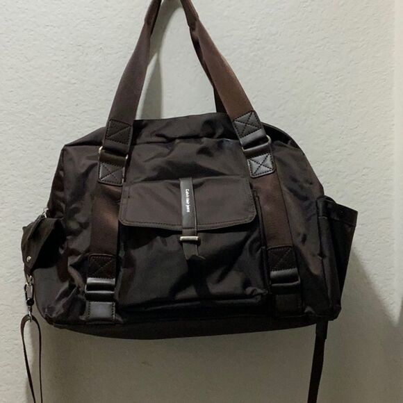 New Calvin Klein Duffel Bag Weekender Bag Brown